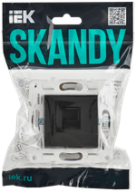 SKANDY Розетка компьютерная RJ45 кат.5E SK-K01G графит IEK