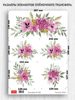 Трансфер для декупажа переводной рисунок для поверхностей 258