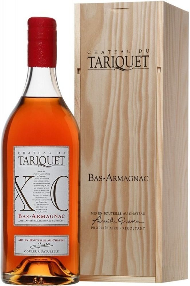 Арманьяк Chateau du Tariquet XO Bas-Armagnac AOC wooden box, 1.5 л.