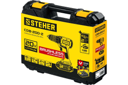 Бесщеточная дрель-шуруповерт STEHER CDB-200-2