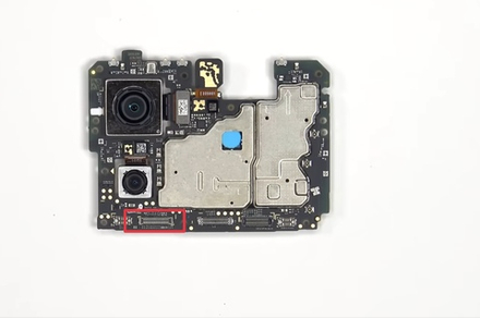 Motorola Edge 50 Fusion (XT2429-2) - FPC коннектор дисплея (на плату)