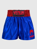 Шорты тайские Venum Classic Royal Blue/Cherry Red
