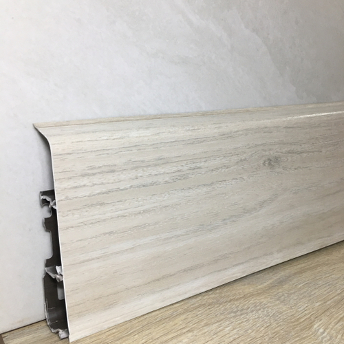 ПЛИНТУС "Идеал-Элг" Дуб аргенто 100*23мм 2,2м