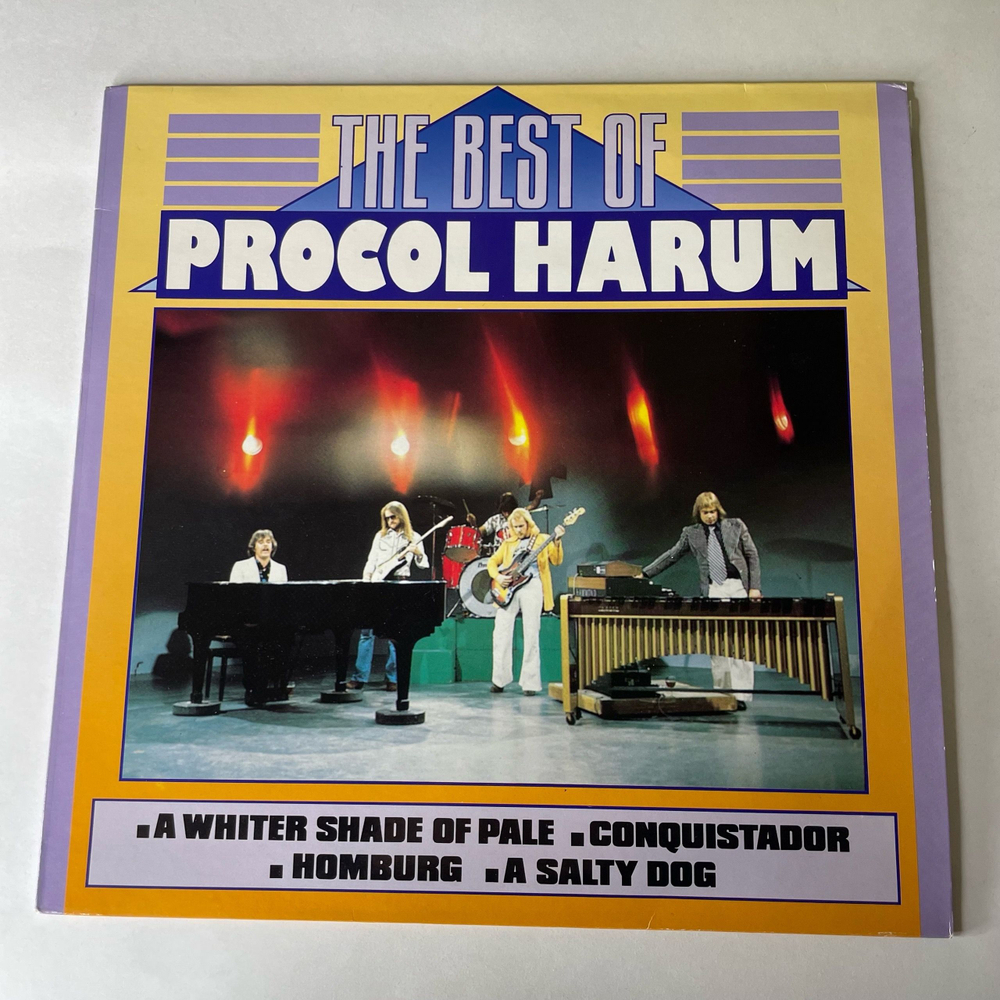 Винтажная виниловая пластинка LP Procol Harum, The Best Of Procol Harum (Бельгия 1989) A Whiter Shade Of Pale