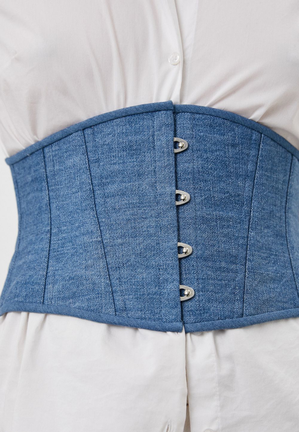 Джинсовый корсет-пояс