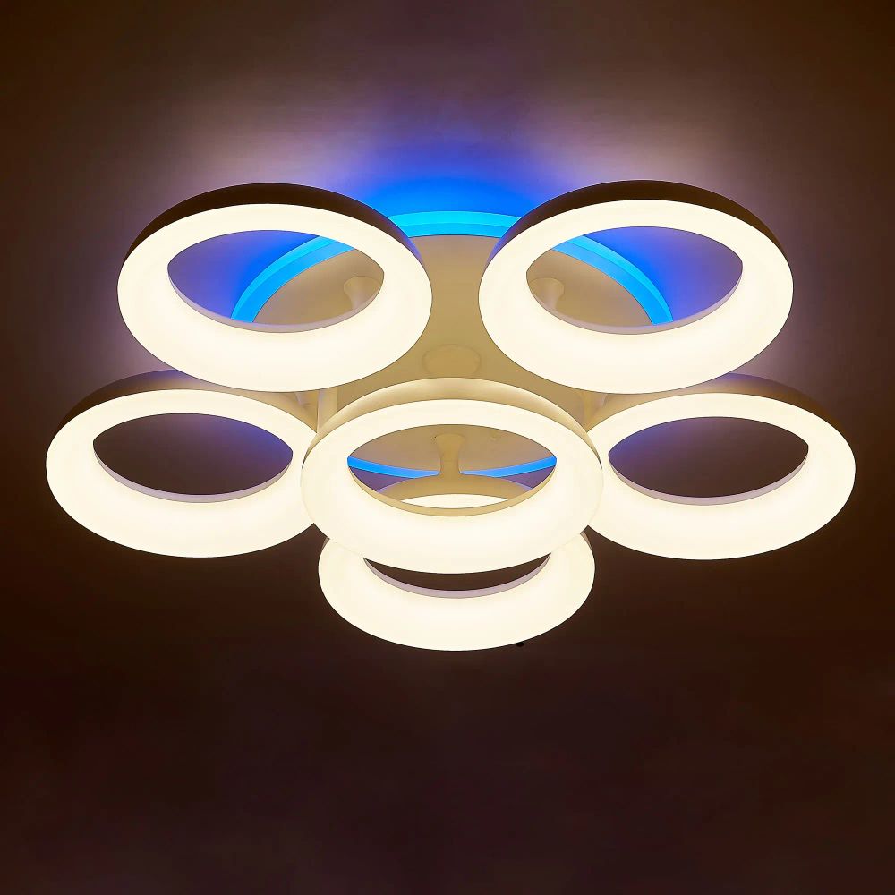 Citilux Паркер Смарт CL225A160E RGB Умная люстра Белая