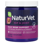 NaturVet, Daily Bone Support, добавка для поддержки костей бедренной кости и суставов, для собак, 453 г (1 фунт)