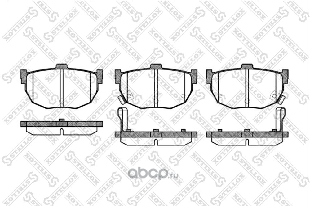 Колодка торм. Hyundai Elantra Kia Cerato до 2008 г. задн. /дисковые/ (STELLOX)