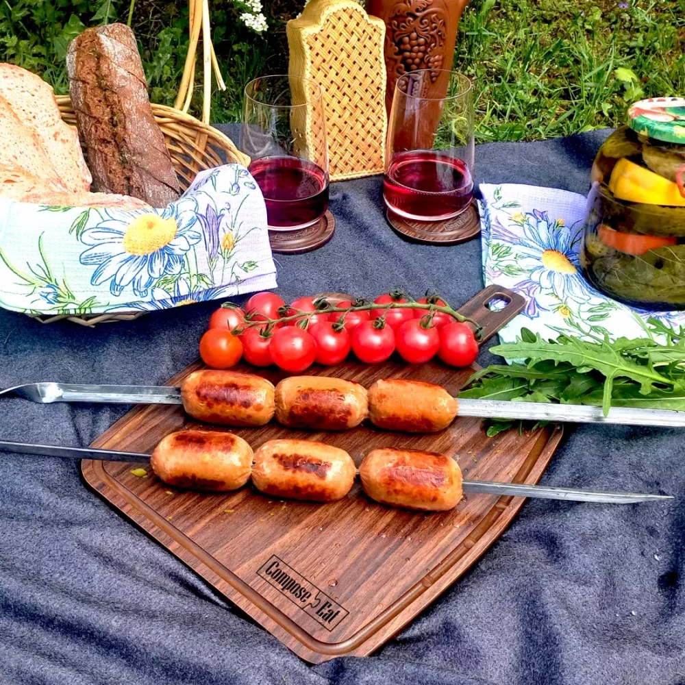 Доска разделочная с ручкой 25х36см ComposeEat Fashion орех