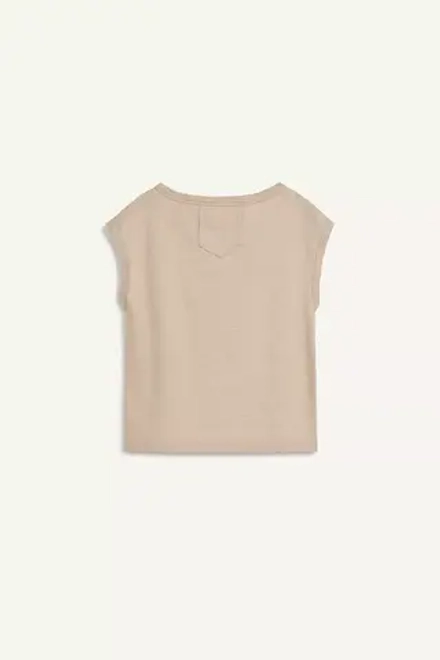 ZARA ТОП БЕЗ РУКАВОВ, БЕЖЕВЫЙ