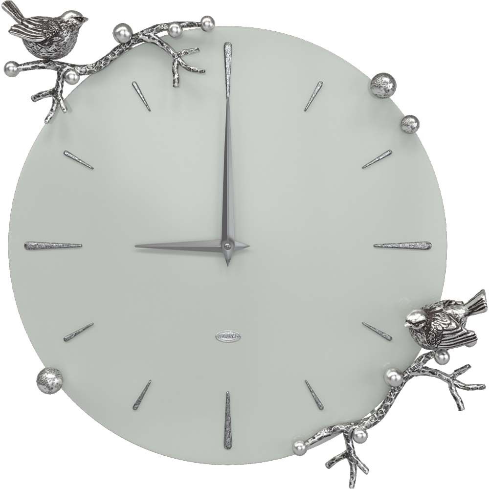 Часы настенные Терра Колор Серый дым Сильвер