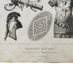 Военное обмундирование. Гравюра. Испания, Мадрид. МАСТЕРСКАЯ ГАСПАРА И РОИГА. 1854.