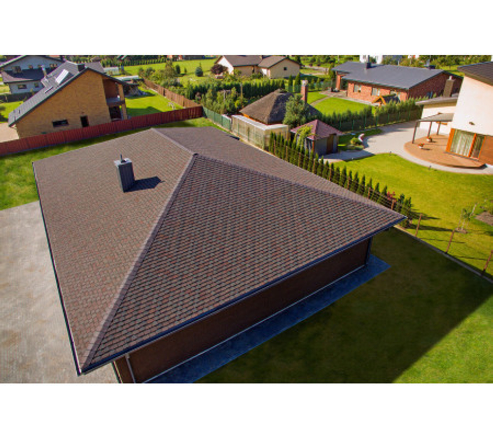 Гибкая черепица SHINGLAS КОНТИНЕНТ Азия 1,5м2 (Трехслойная) 3D