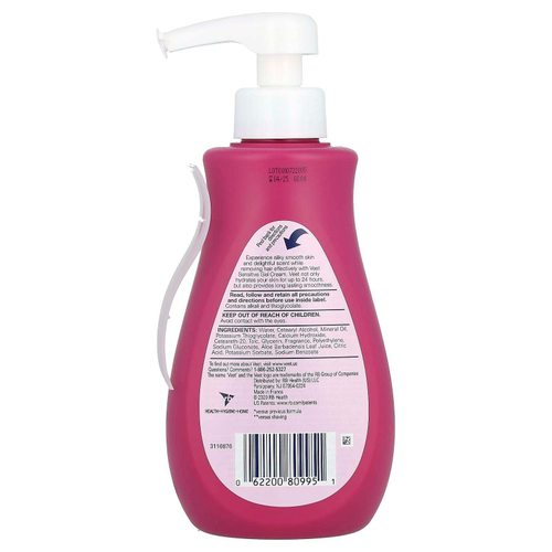 Veet, гель-крем для депиляции, для чувствительных волос, алоэ и фиалки, свежий запах, 400 мл (13,5 жидк. унции)