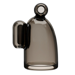 Дымчатая насадка-мастурбатор 6,2см с вибрацией Baile Vibrating Crystal Cap III BI-014631