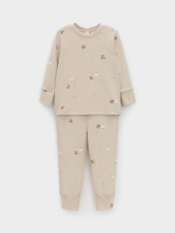 пижама  для девочки  К 1552/серо-бежевый,милые животные