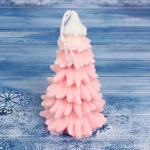 Свеча «Нежная ёлочка» 12*7 см (80 гр), (упаковка 8*8*15 см)