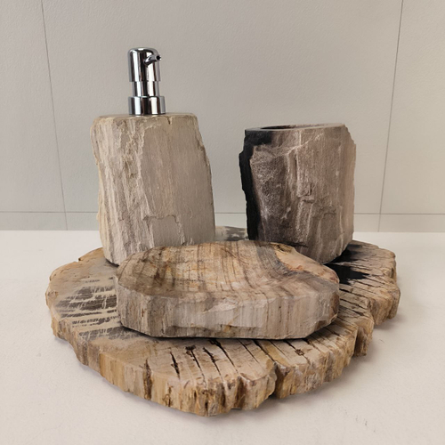 Набор из окаменелого дерева 4 предм Fossil Set NF-63284 поднос 149