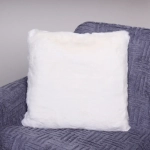 Чехол для декоративной подушки «SOFI», 43*43 см, иск. мех, цвет белый
