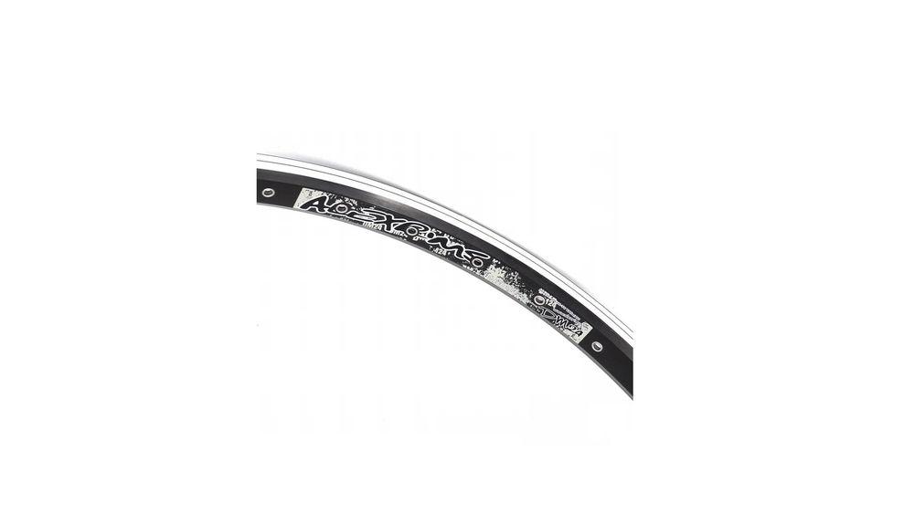 Обод 20" ALEXRIMS BMX алюминиевый, двойной, 48H, фрезерованный, пистонированный, индикатор износа, 406х24мм, A/V, анодированный, черный