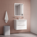 Тумба с умывальником IDDIS Cloud X, подвесная, 70 см, белый, CLX70W0i95K