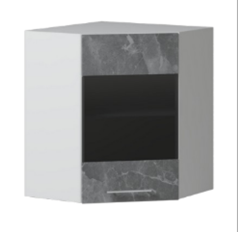 Кухня Alisa Каспий - Шкаф угловой 600 со стеклом