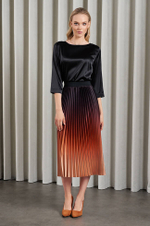 4820 Юбка женская (бордовый градиент)