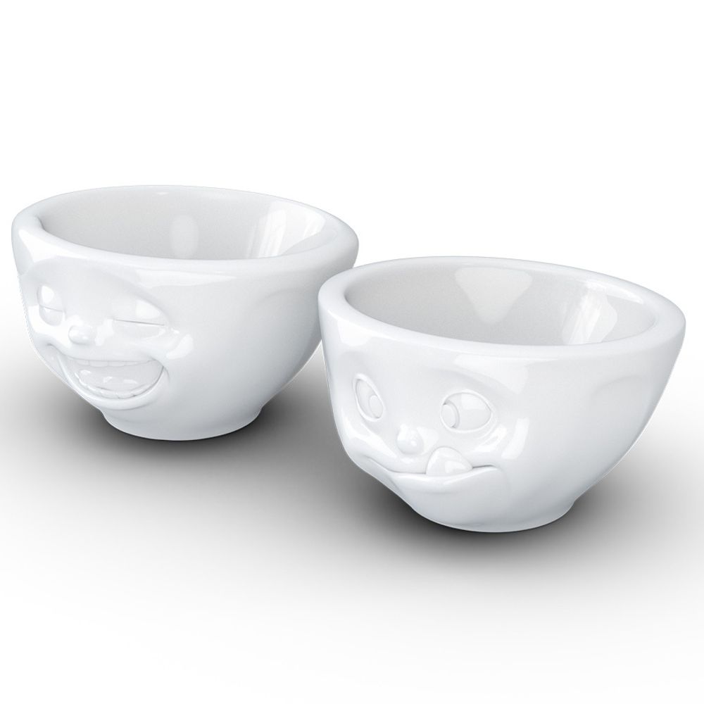 Набор чаш Laughing & Tasty, 100 мл, белый, 2 шт.