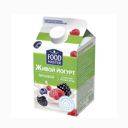Питьевой йогурт Food Master Лесные ягоды 450 гр