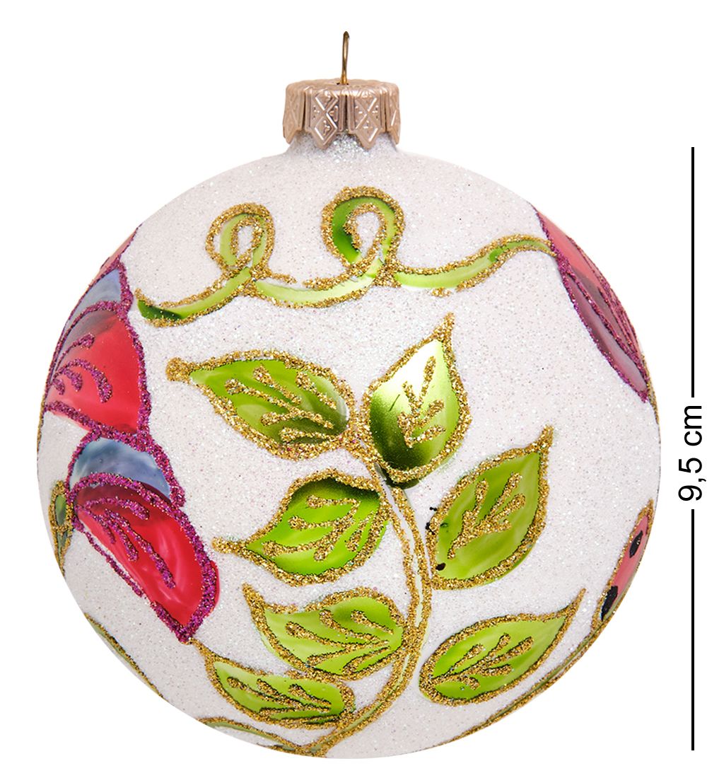 Элита НФШ-1193/1 Ел. украшение Шар «Вьюнок» 95 мм