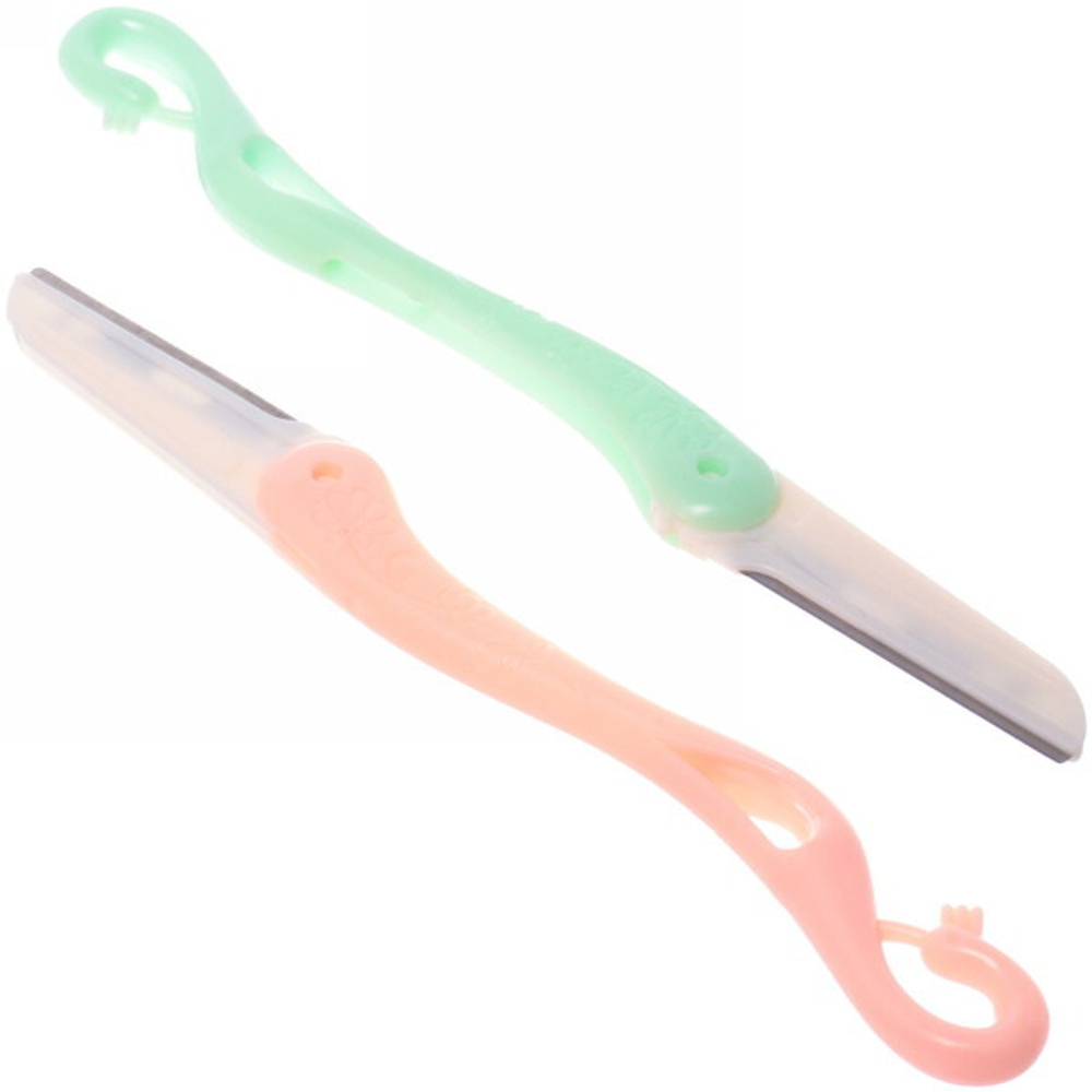 Корректор безопасный для бровей 2шт на блистере «Beauty Room», цвет розовый и зеленый