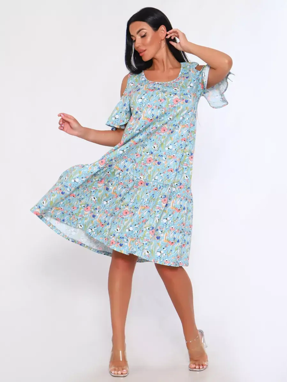 Платье свободное большие размеры