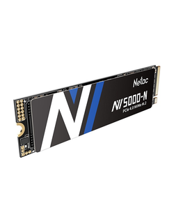 Ssd накопитель Netac SSD NV5000-N 500GB PCIe 4 x4 M.2 2280 NVMe 3D NAND, R/W up to 4800/2700MB/s, IOPS(R4K) 200K/440K, TBW 320TB, without heat sink, 5y wty