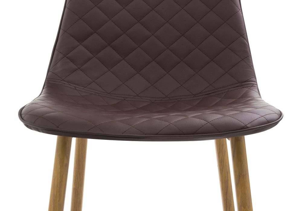 Стул на металлокаркасе Capri коричневый