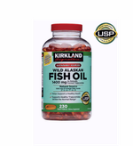 Kirkland Signature Рыбий жир дикой природы Аляски 1400 мг, 230 мягких таблеток