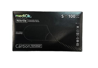 Перчатки нитрил mediOk черный CARBON р. M