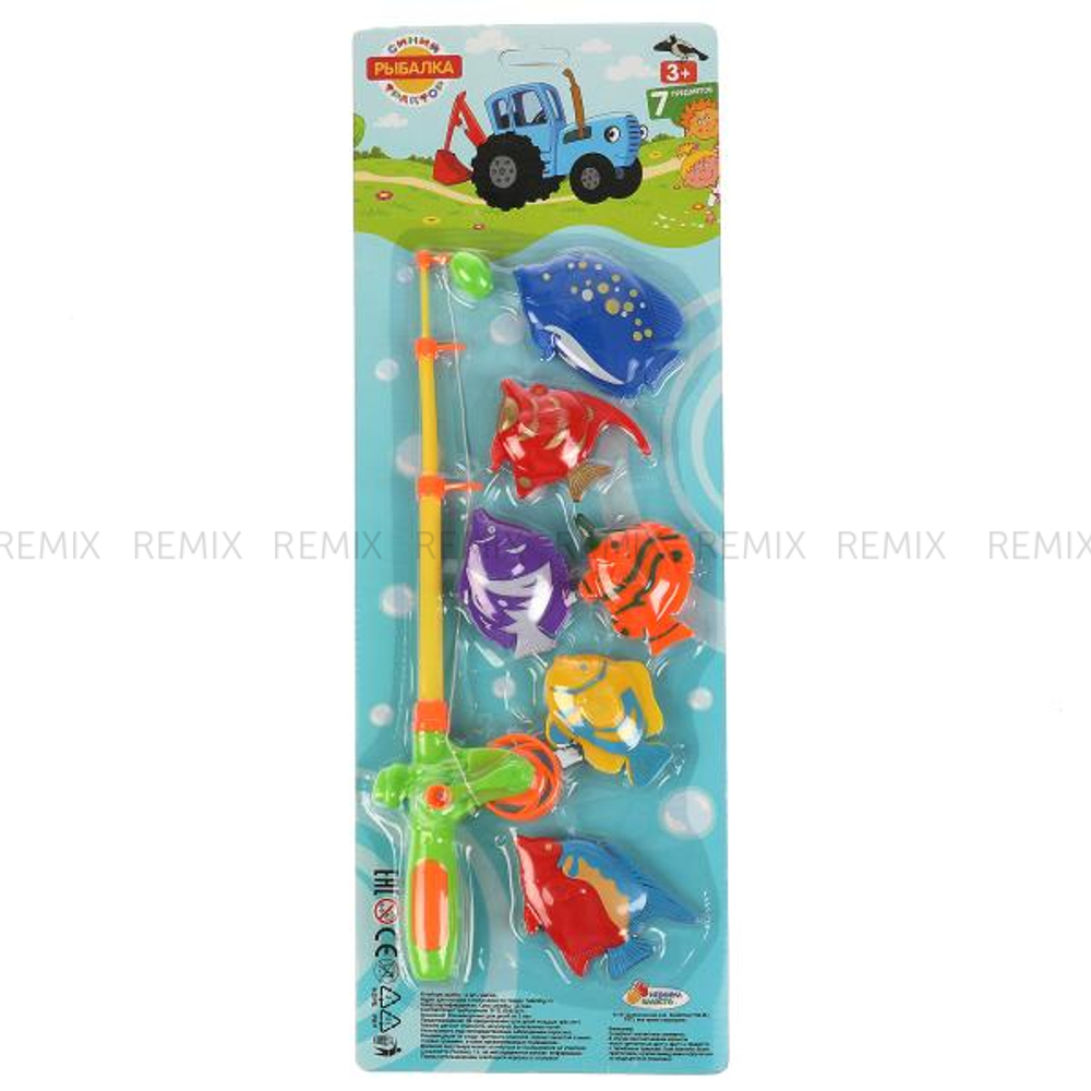 Рыбалка СИНИЙ ТРАКТОР магн., на карт. ИГРАЕМ ВМЕСТЕ в кор.2*48шт