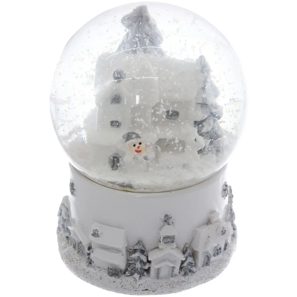 Сувенир Снежный шар «Новогодние пейзажи» 6.5*6.5*10 см (с подсветкой), микс