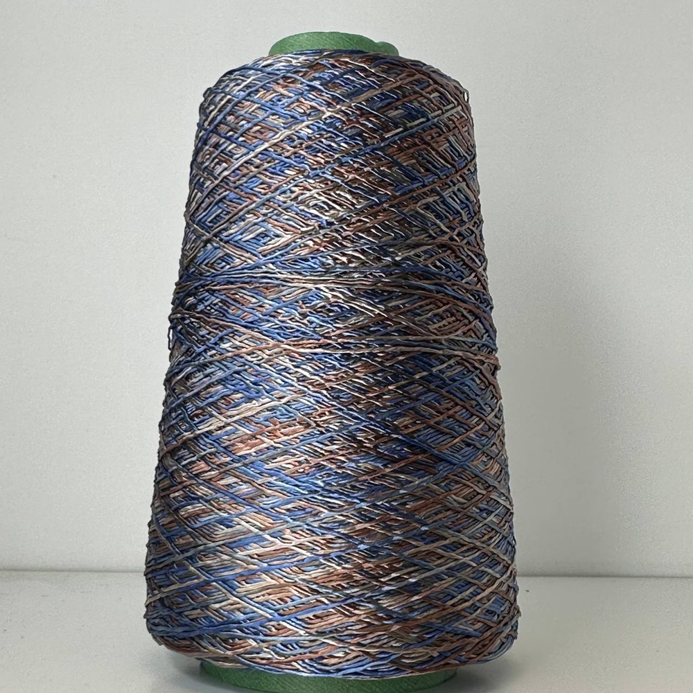 BORA BORA - Azeta Filati; 100% вискоза; 300м/100гр; цвет: секционная коричнево-синяя