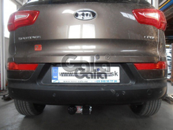 Фаркоп оцинкованный Galia H083C для Hyundai ix35 2010-2015, Kia Sportage 2010-2015(паспорт и сертификат в комплекте)(без электрики)