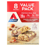 Atkins, Protein Meal Bar, шоколадно-миндальная карамель, 8 батончиков, 48 г (1,69 унции)
