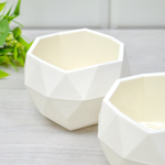 Набор Кашпо Топаз 0,45л, белый/белый