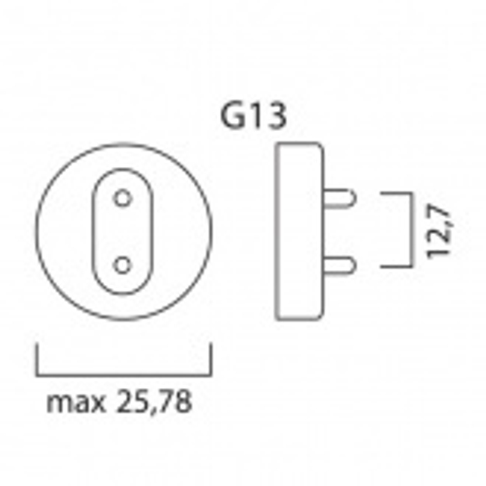 Люминесцентная линейная лампа T8 F 18W GREEN G13 зеленая 590mm Sylvania 0002562