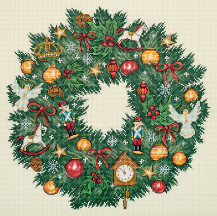 Набор для вышивания "PANNA""Золотая серия" PR-7421 "Викторианский венок"