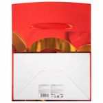 Пакет-коробка подарочный (1 штука) "Поздравляю", 22,5х13,5х20 см, тиснение фольгой, ламинация, 90081