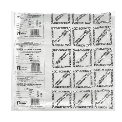 Пакет фасовочный ПНД 30х40 500 шт. (15 мкм) СоюзПолимер (1/6 упак.)