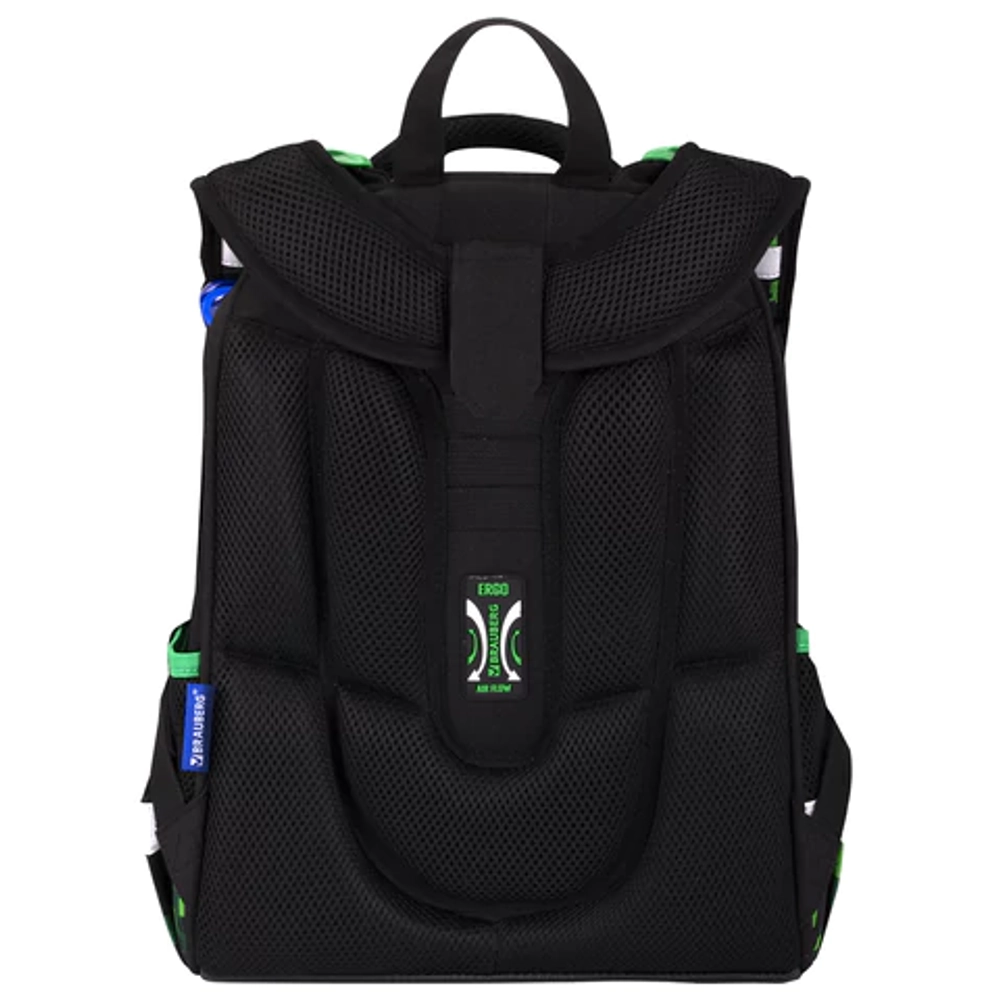 Ранец BRAUBERG PREMIUM, 2 отделения, с брелоком, "Digital spider", LED-ЛАМПОЧКИ, 38х29х16 см, 273101