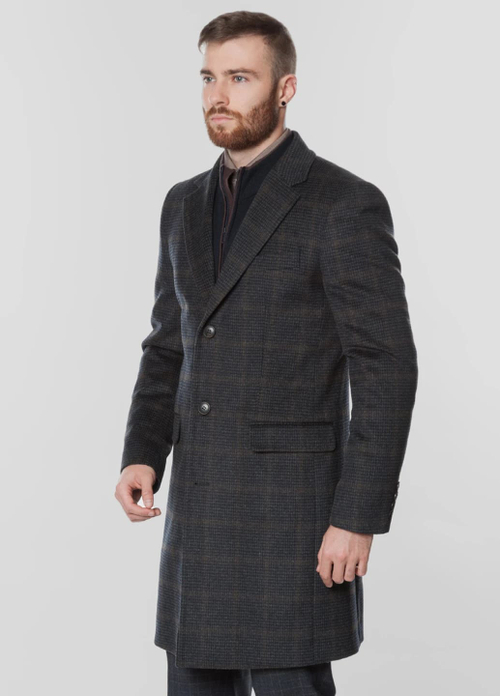 Мужское пальто (темно-серое) Н2