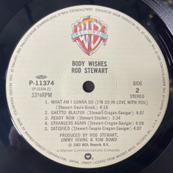 Винтажная виниловая пластинка LP Rod Stewart Body Wishes (Japan 1983) (Obi) Sweet Surrender