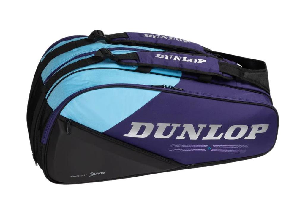 Сумка теннисная Dunlop D TAX FX Performance 12 RKT Termo - violet/black/cyan